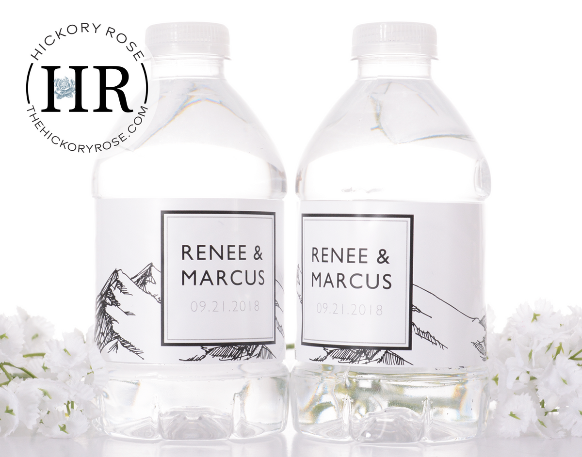 Mountain Range | Water Bottle Labels – Hickory Rose
