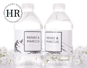 Mountain Range | Water Bottle Labels