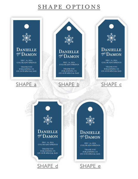 Simple Snowflake | Gift & Favor Tags