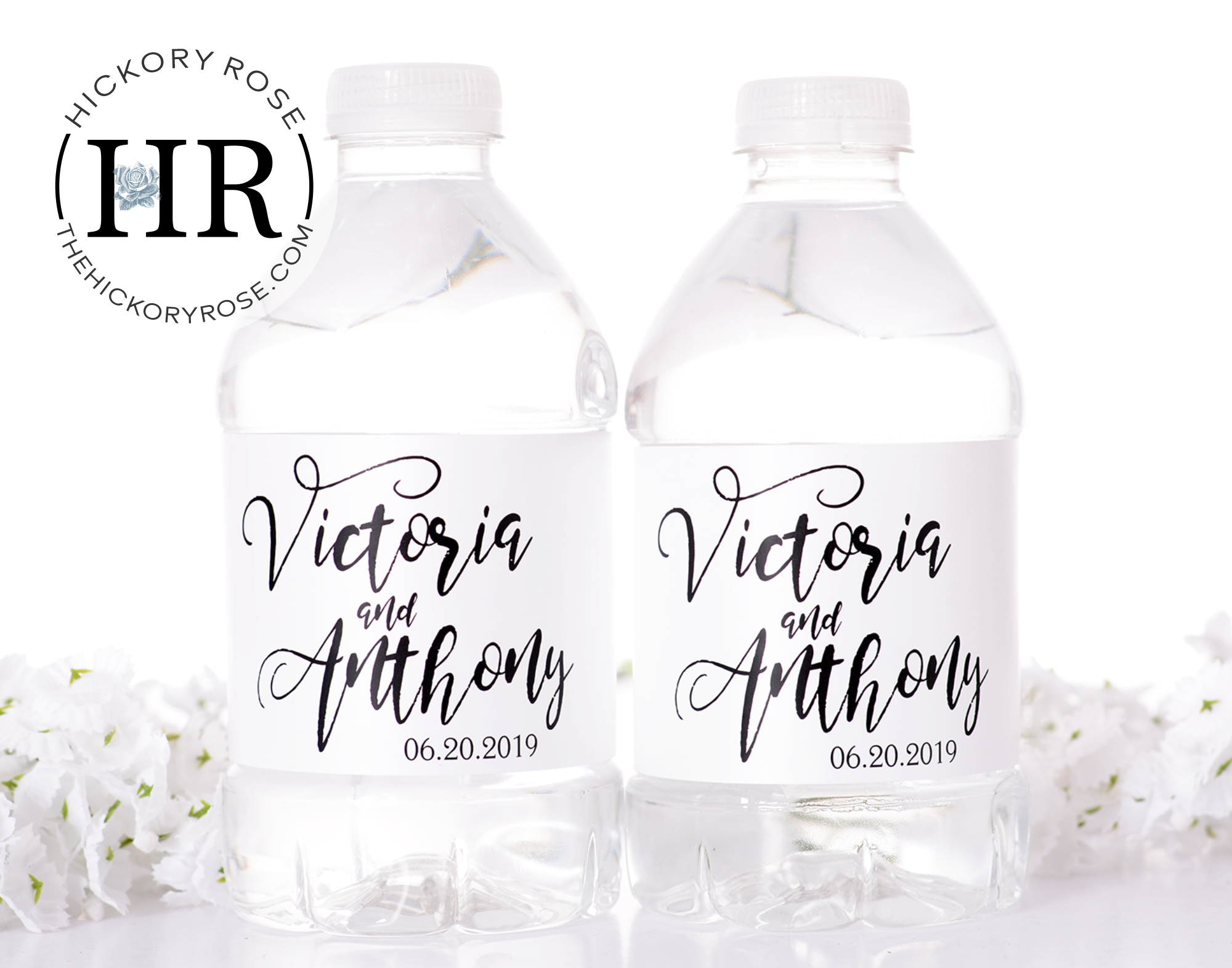 Brush Calligraphy | Water Bottle Labels