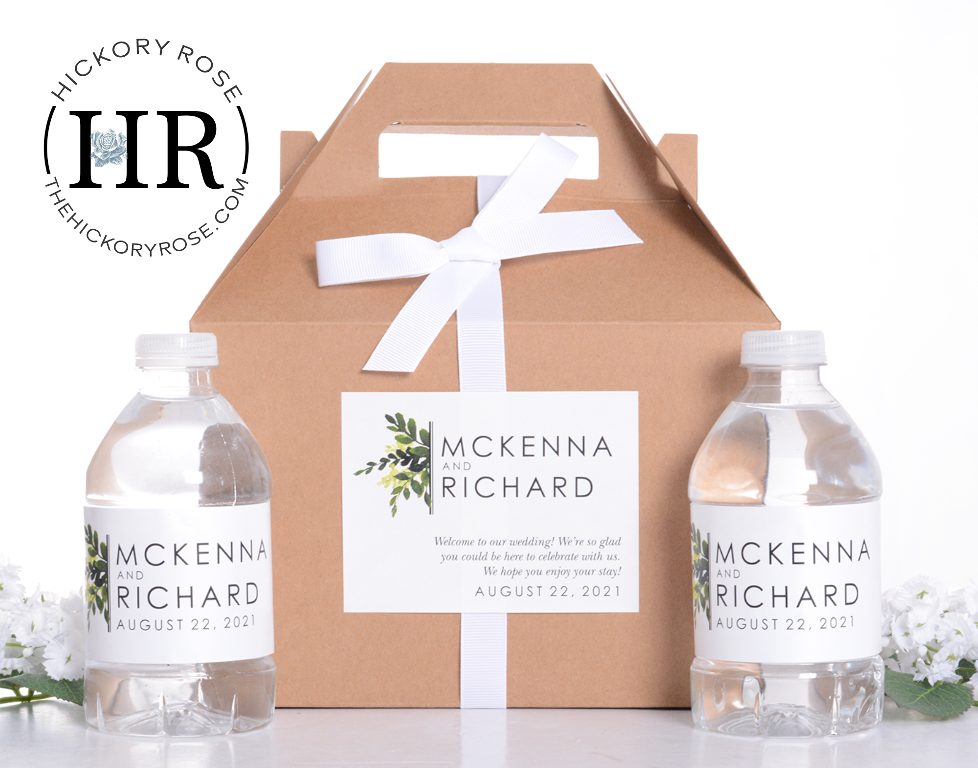 Simple Greenery | Favor Box Sets