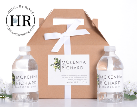 Simple Greenery | Favor Box Sets