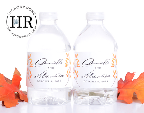 Autumn Leaves | Water Bottle Labels