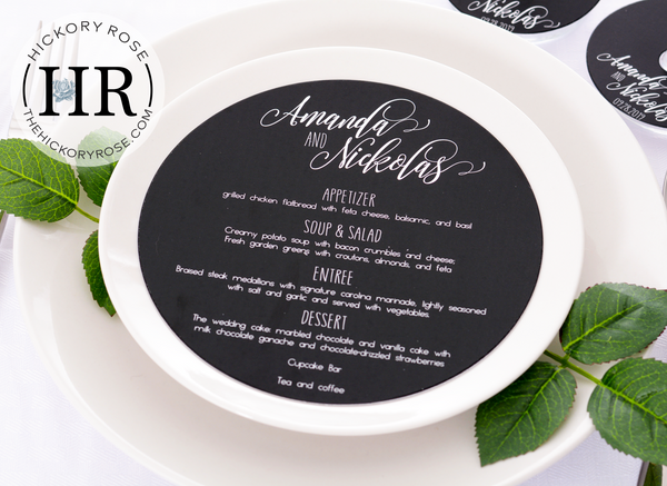 Simply Stylish | Wedding Menus