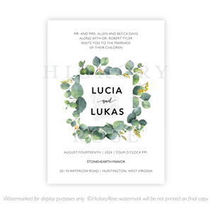 Eucalyptus Garden | Wedding Invitation