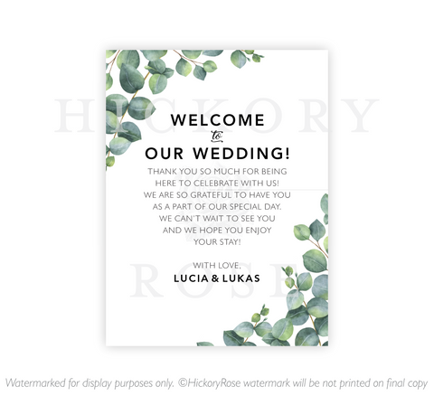 Eucalyptus Garden | Welcome Notes