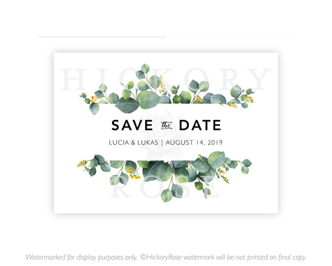 Eucalyptus Garden | Save the Date Cards