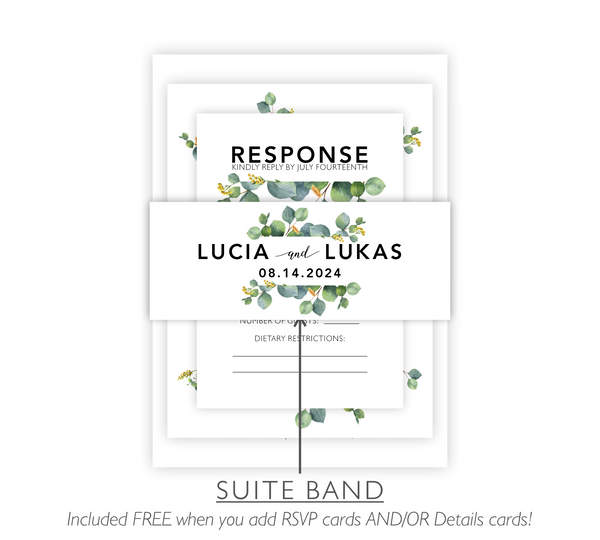 Eucalyptus Garden | Wedding Invitation