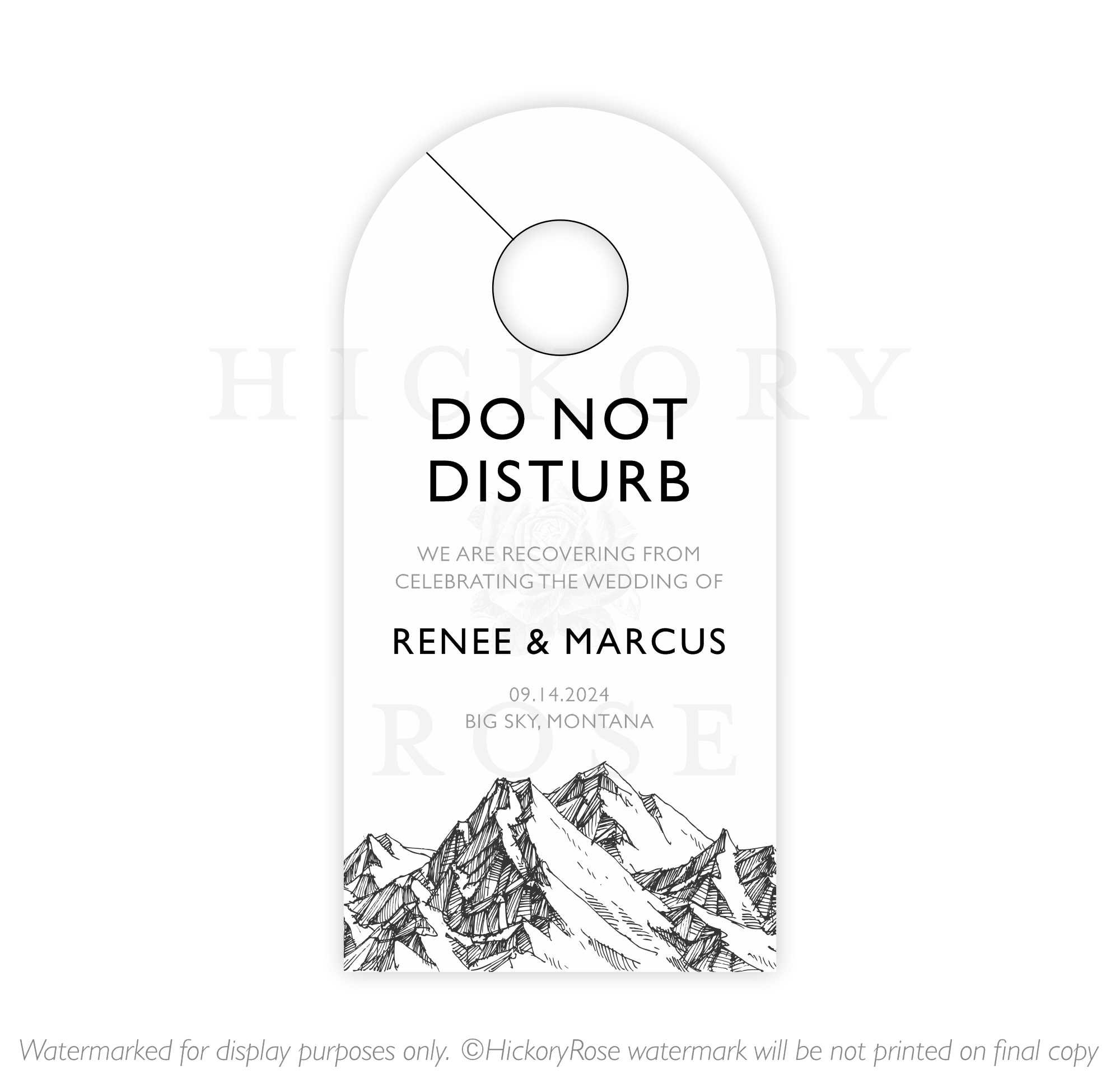 Mountain Range | Door Hangers