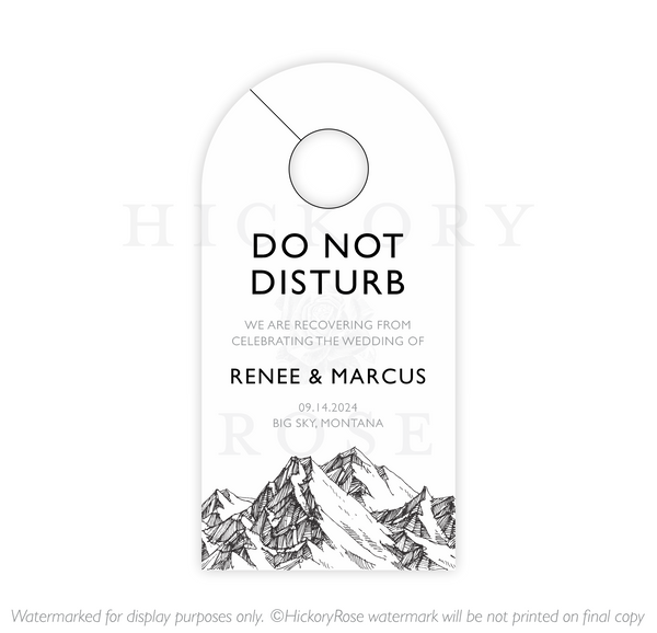 Mountain Range | Door Hangers