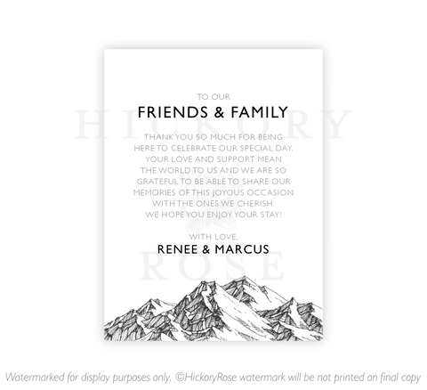 Mountain Range | Welcome Notes