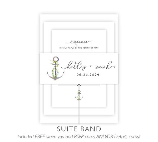 Nautical Greenery | Wedding Invitation
