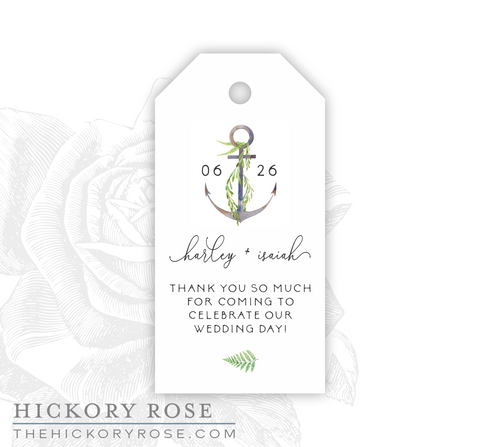 Nautical Greenery | Gift & Favor Tags