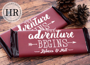 Adventure Begins | Candy Bar Labels