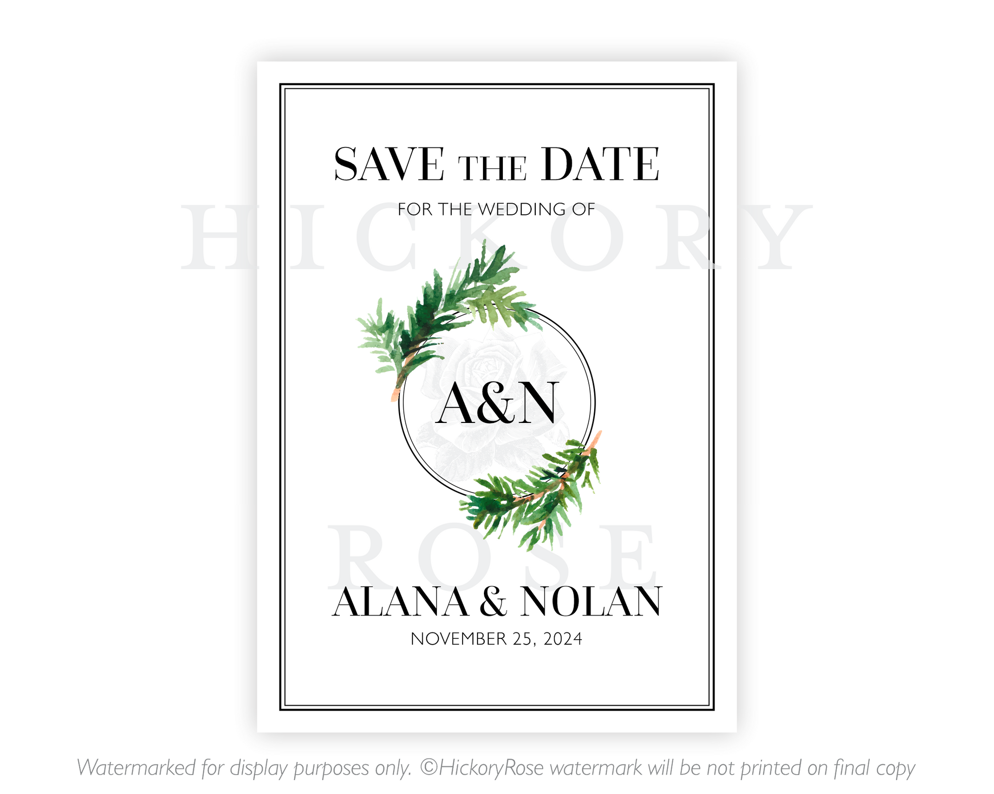 Rustic Pine | Save the Date Cards