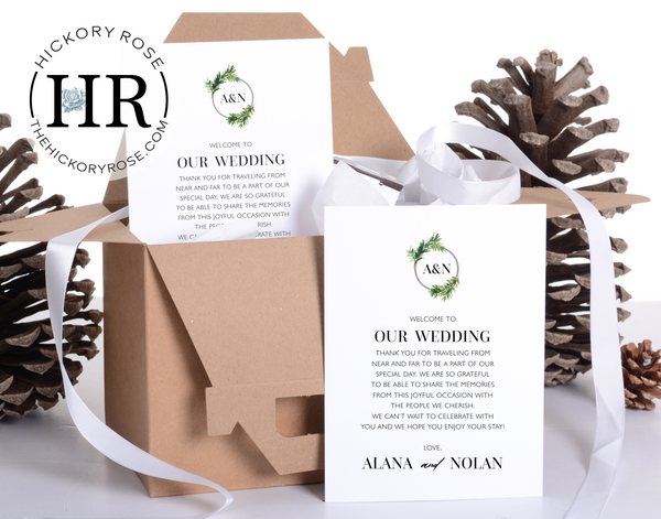 Rustic Pine | Welcome Notes