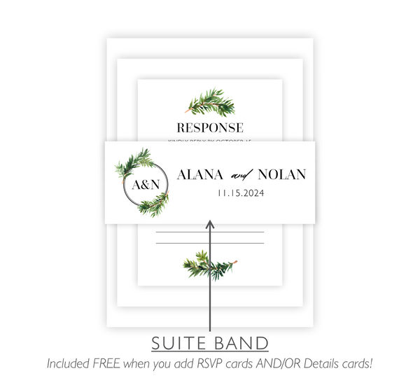 Rustic Pine | Wedding Invitation