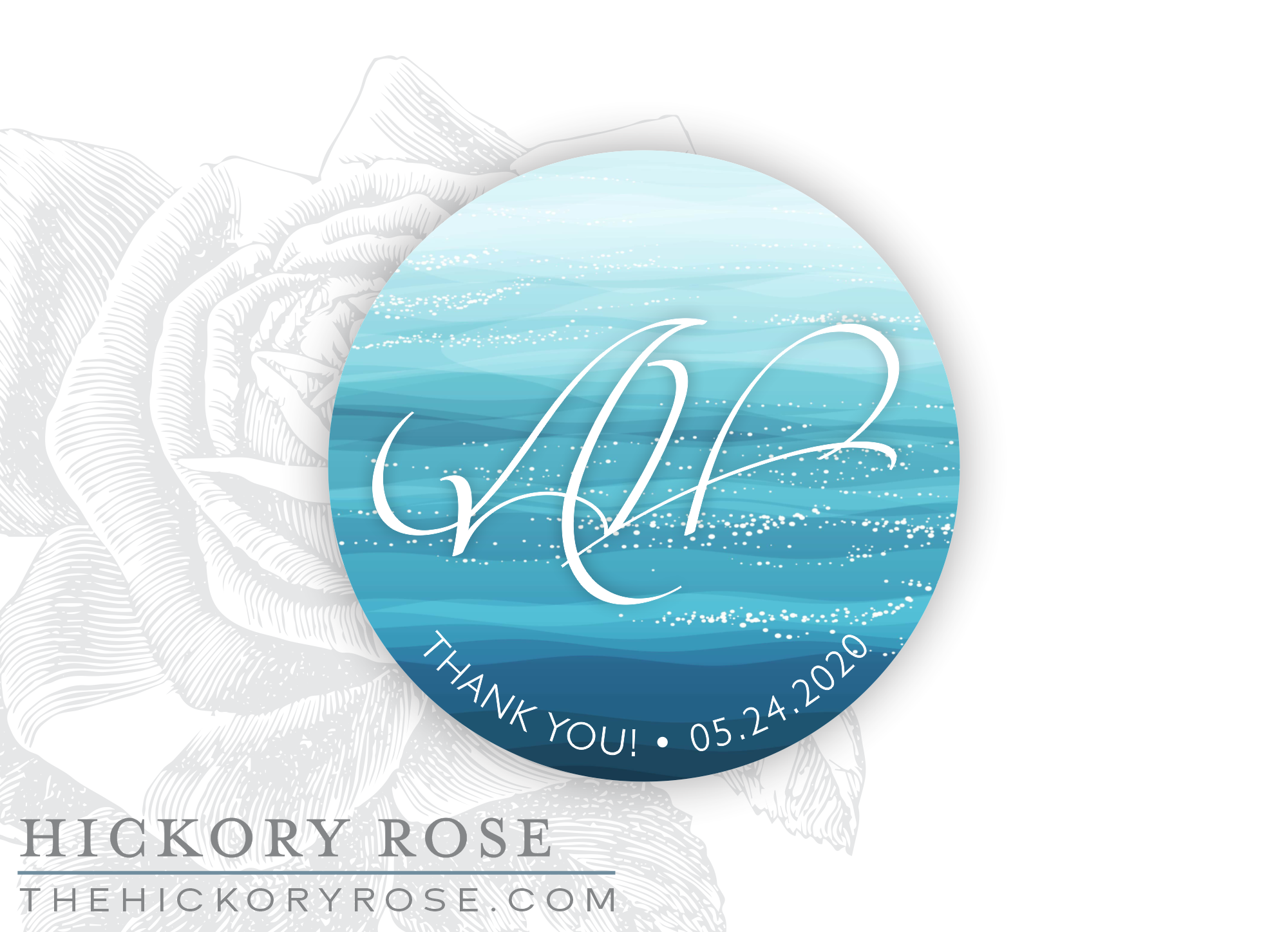 Caribbean Sea | Round Stickers
