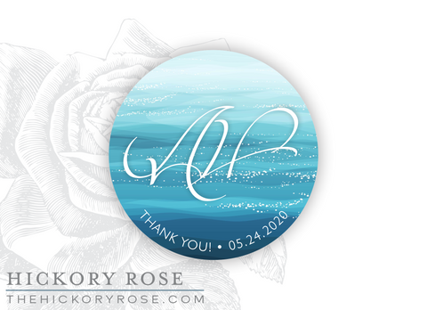 Caribbean Sea | Round Stickers