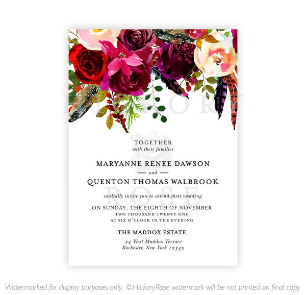 Queen's Garden | Wedding Invitation