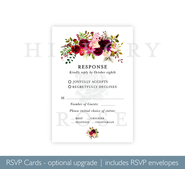 Queen's Garden | Wedding Invitation