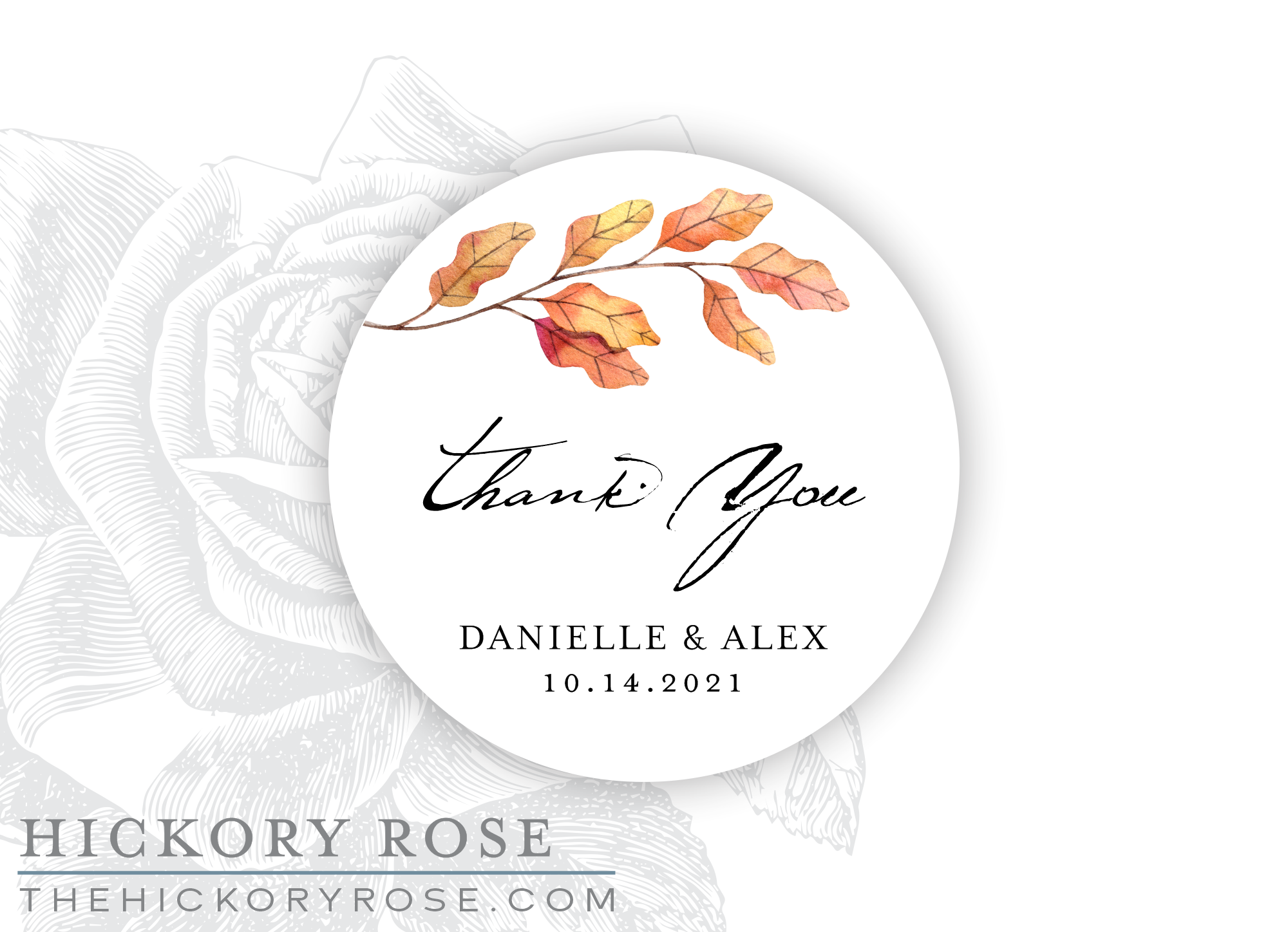 Autumn Leaves | Round Stickers