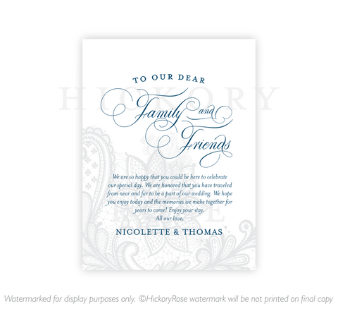 Silver Lace | Welcome Notes