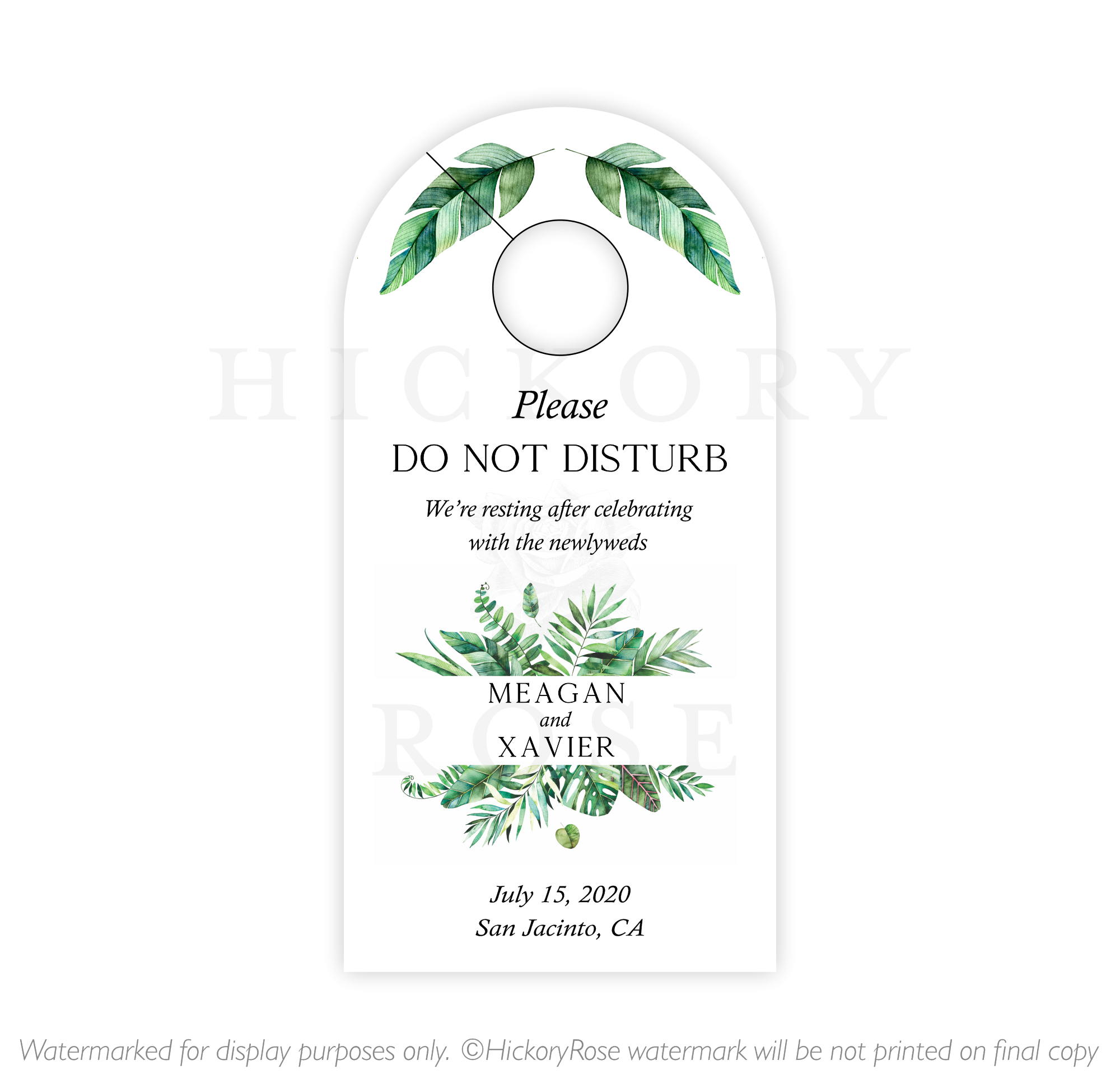 Jungle Greens | Door Hangers