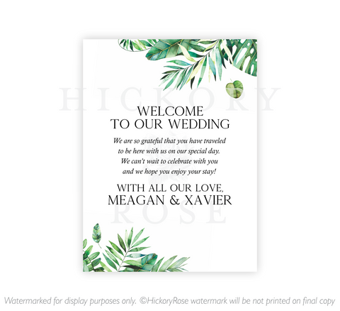 Jungle Greens | Welcome Notes