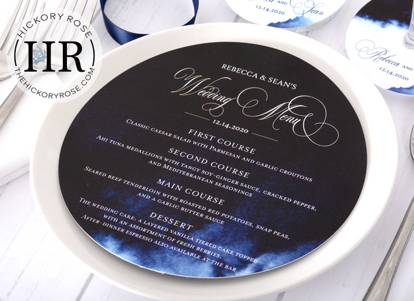 Elegant Watercolor | Wedding Menus
