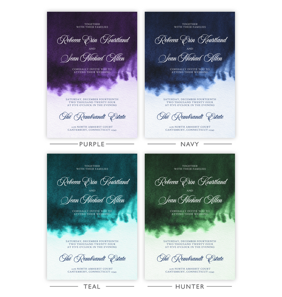Elegant Watercolor | Wedding Invitation