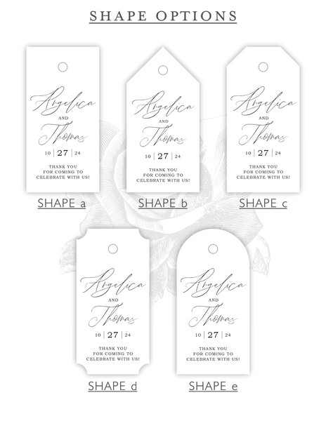 Romantic Script | Gift & Favor Tags