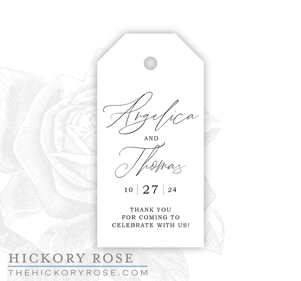 Romantic Script | Gift & Favor Tags