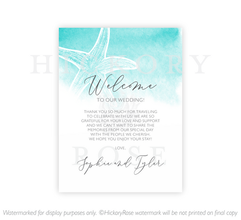 Summer Starfish | Welcome Notes
