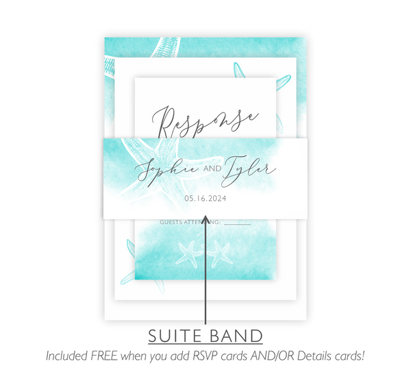 Summer Starfish | Wedding Invitation