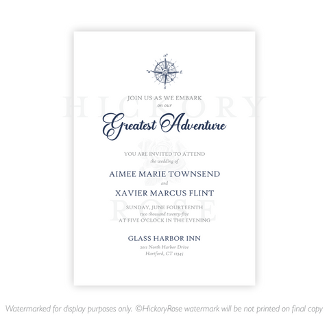 Greatest Adventure | Wedding Invitation