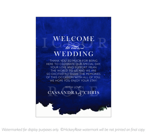 Bold Watercolor | Welcome Notes