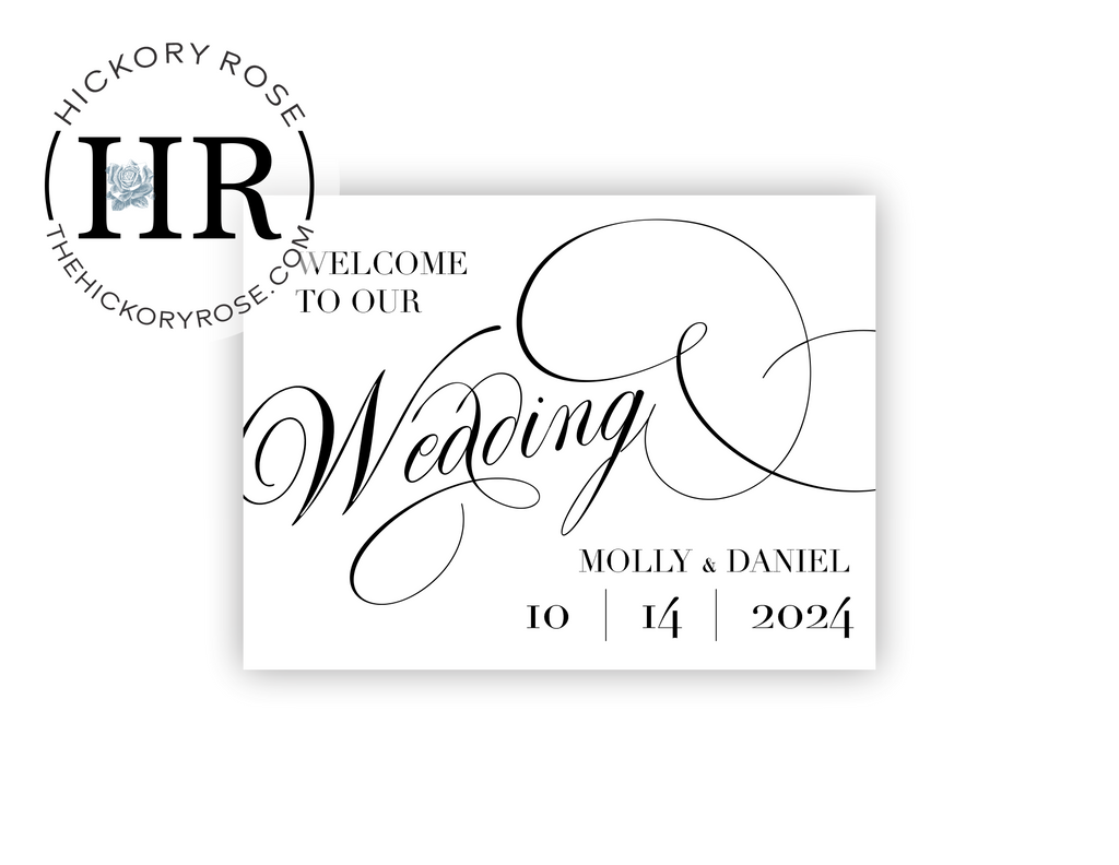 Wedding Bag Labels Hickory Rose