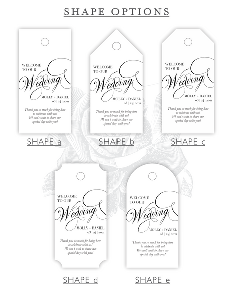 Elegant Welcome | Gift & Favor Tags