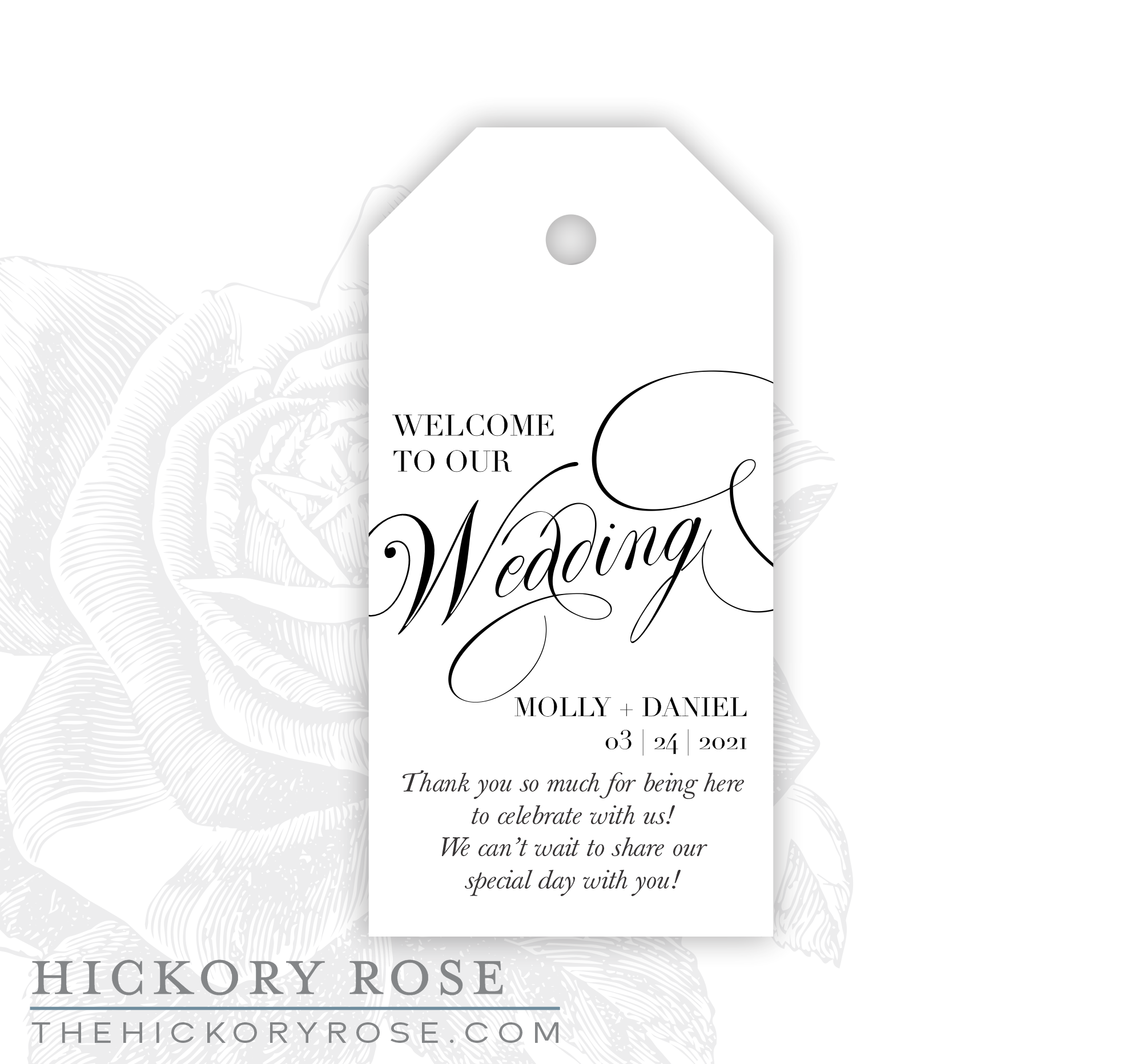 Elegant Welcome | Gift & Favor Tags