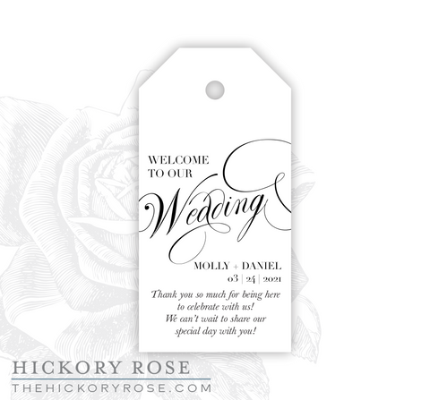 Elegant Welcome | Gift & Favor Tags