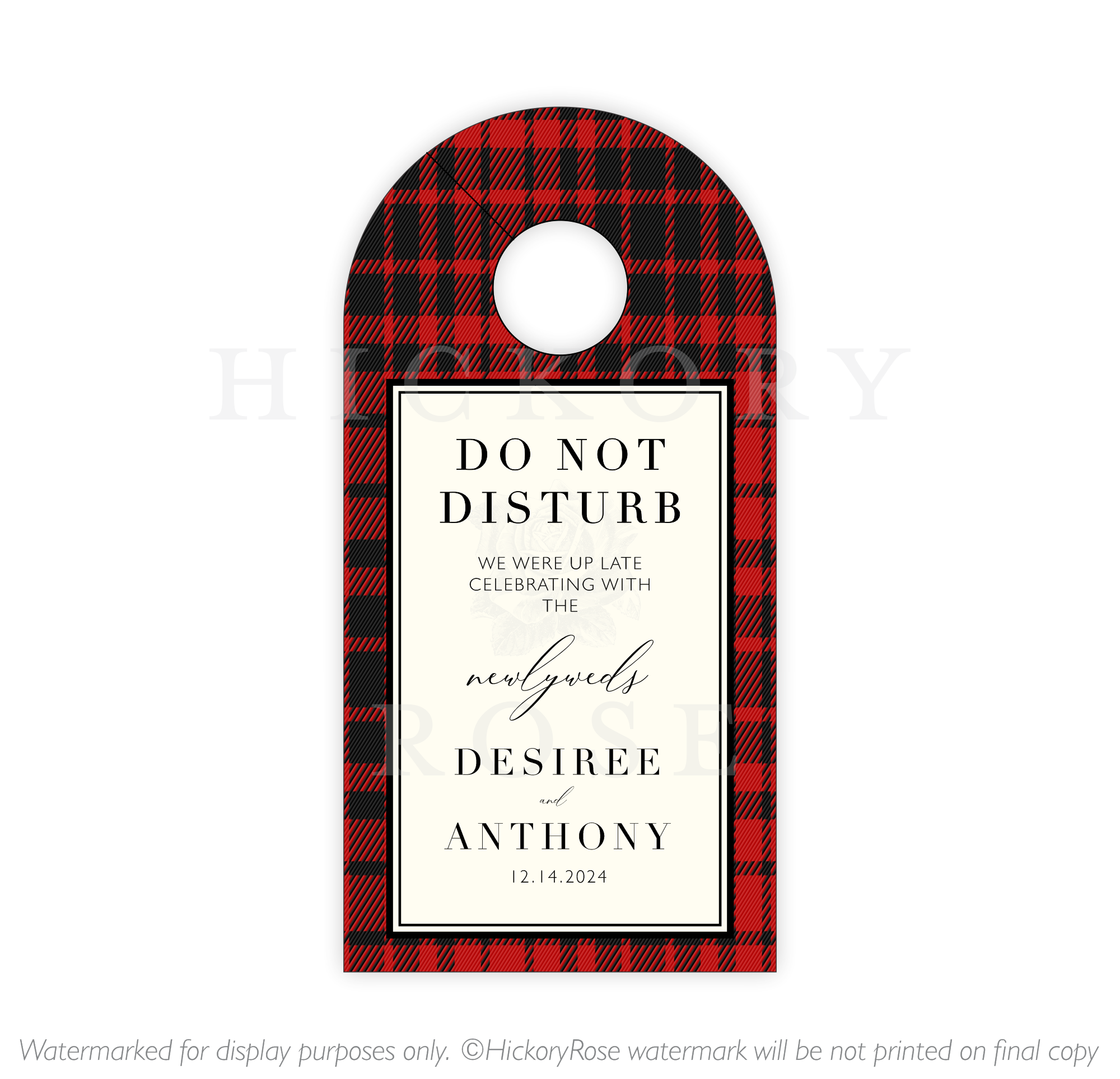 Buffalo Check | Door Hangers