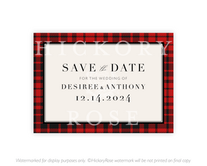 Buffalo Check | Save the Date Cards