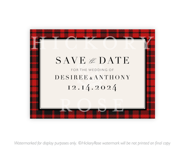 Buffalo Check | Save the Date Cards