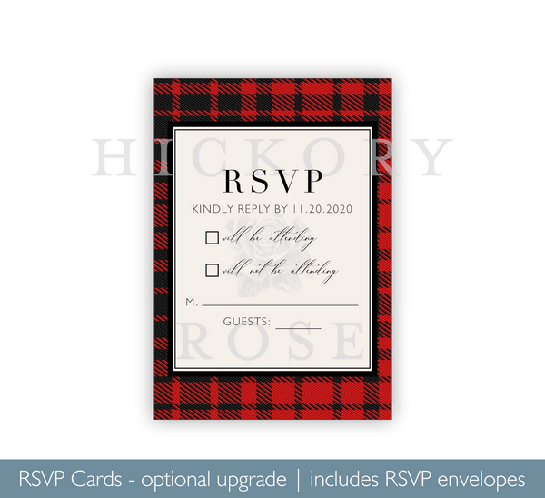 Buffalo Check | Wedding Invitation