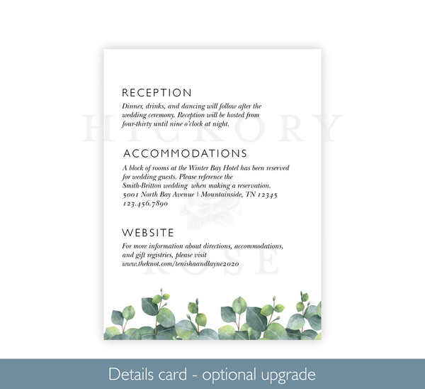 Sprig of Green | Wedding Invitation