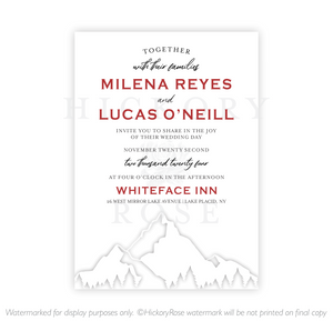 White Mountains | Wedding Invitation
