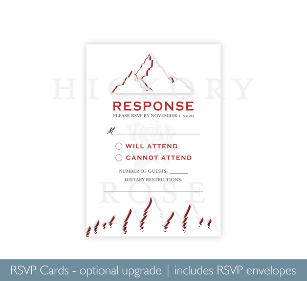White Mountains | Wedding Invitation