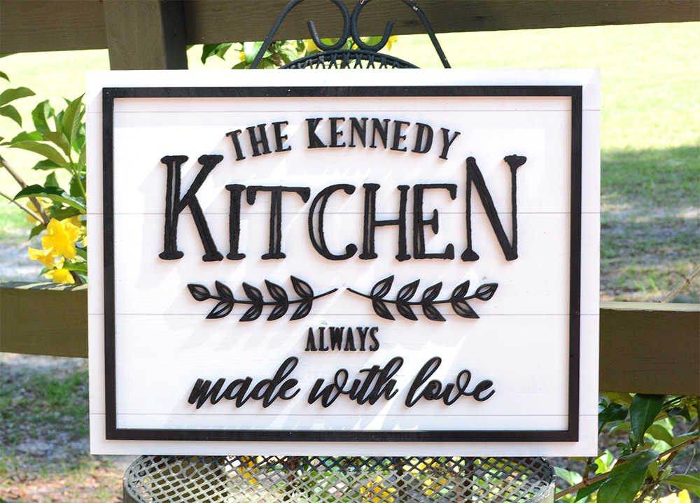 Farmhouse Kitchen | Wood Sign