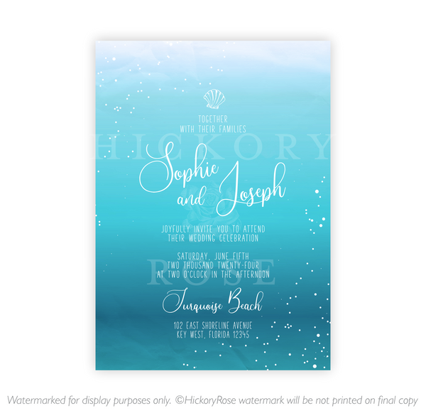 Seafoam | Wedding Invitation